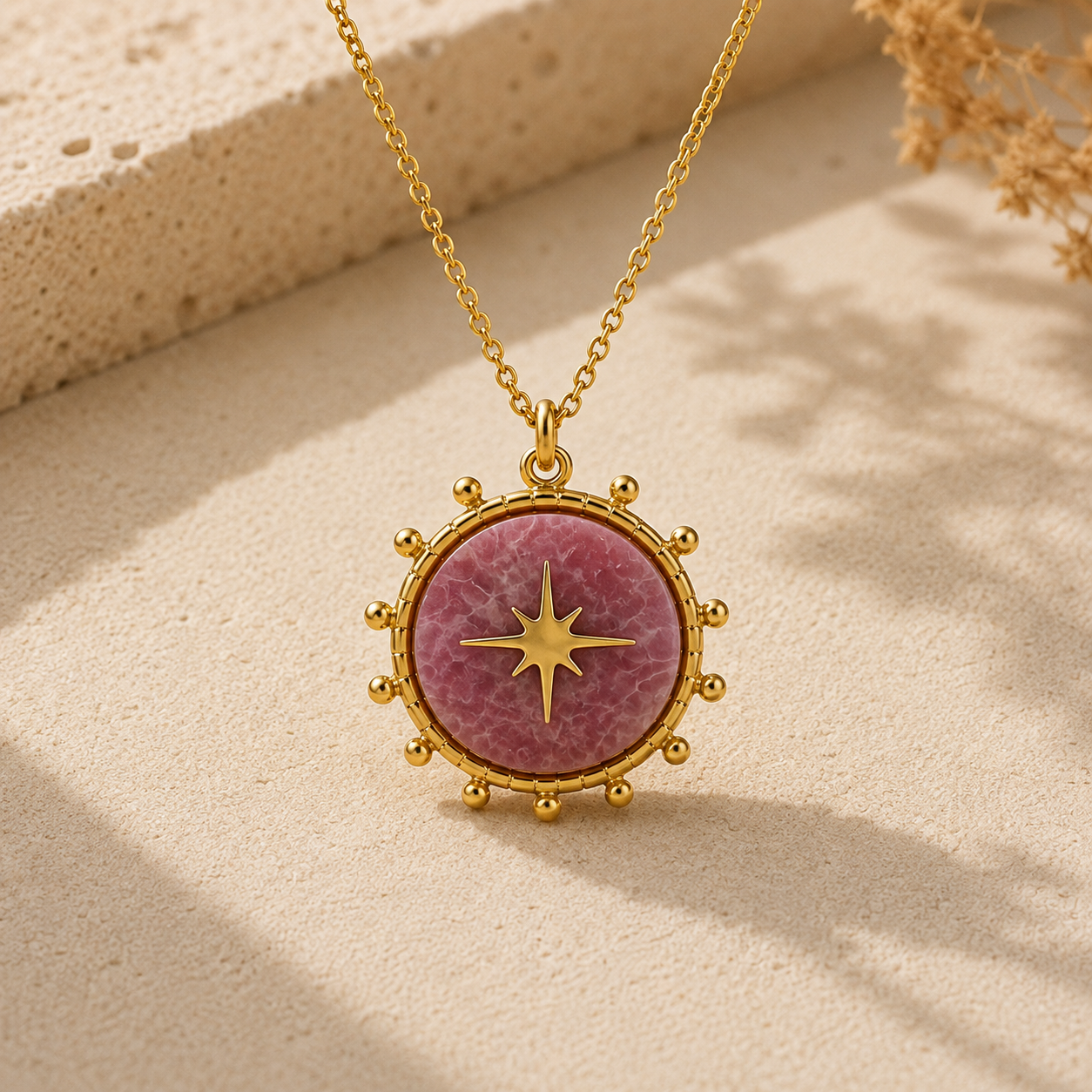 Collier médaillon Étoile Polaire